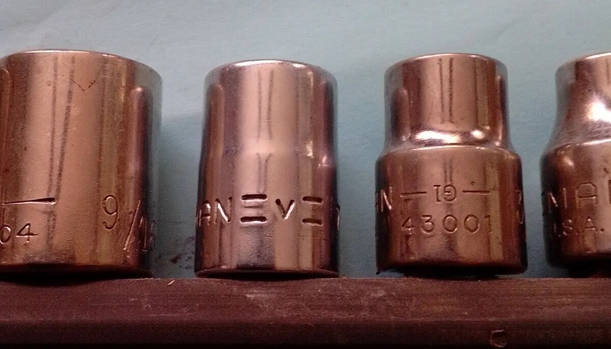 Craftsman 3/8″Dr. 6pt sockets. 1/4″-15/16″. G, G1 G2 Gk V Mixed Series QTY. 11