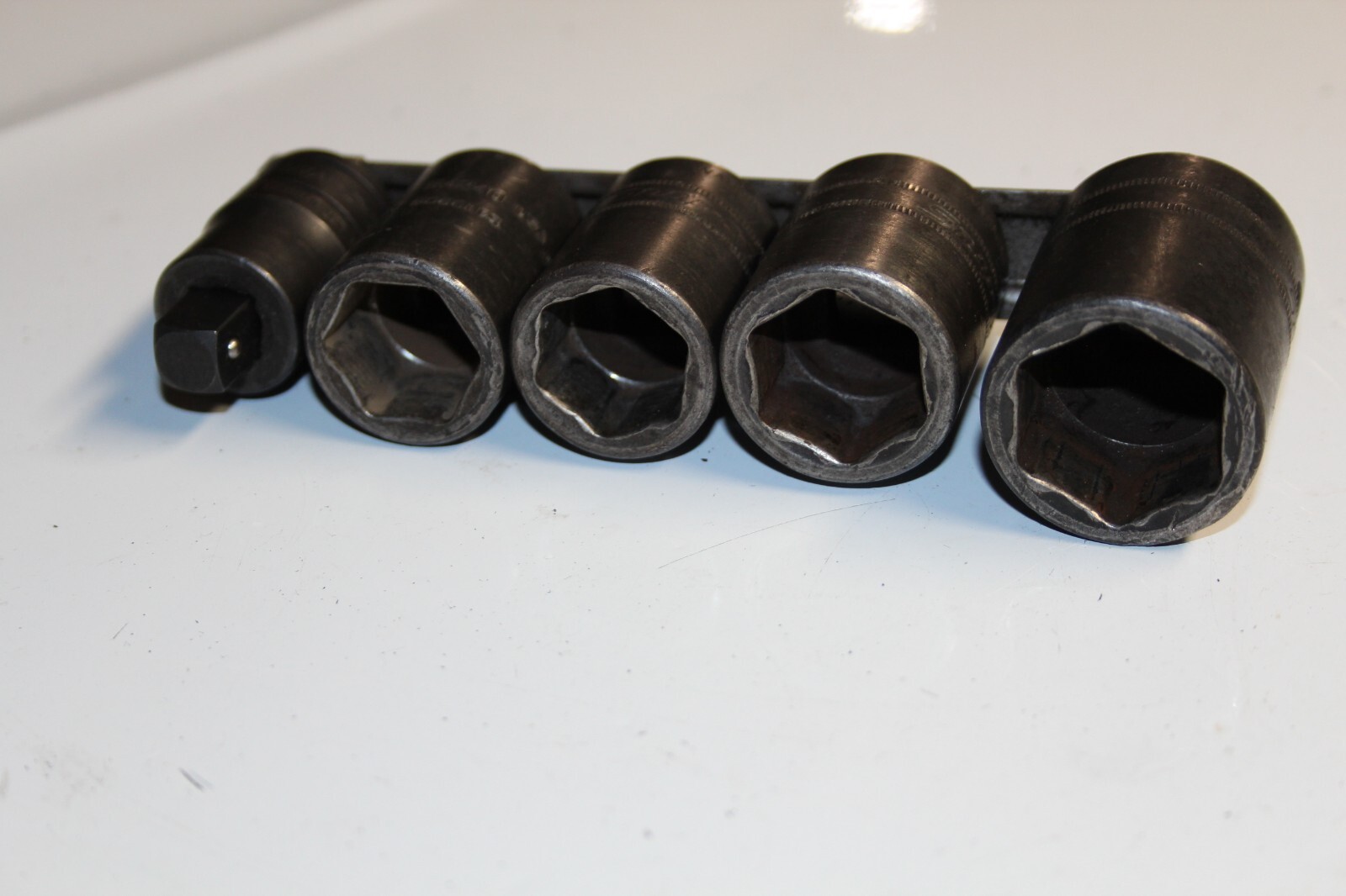 Snap-On Tools 1/2″ DRIVE METRIC / SAE IMPACT SOCKET & ADAPTOR LOT 5pcs USA