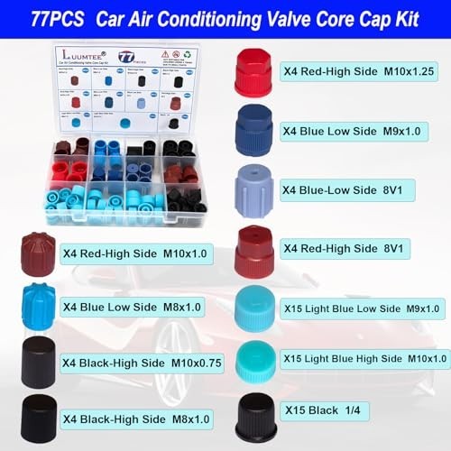 Car AC Repair Kit 838PCS R134A Valve Core Remover Installer Tool O Ring Seals