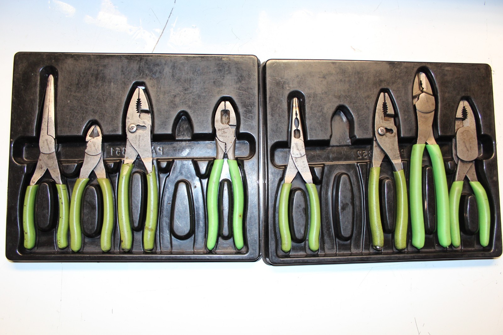 SNAP-ON TOOLS 8-PIECE PLIERS CUTTERS WIRE CUTTER & CRIPMER Lineman’s Plier SET