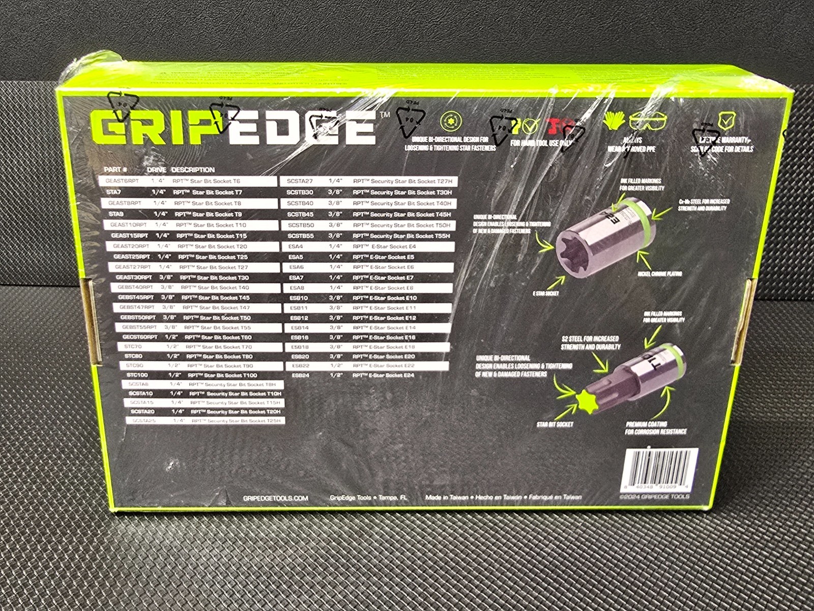 GRIP EDGE 45-PC Master R.P.T Driver Set MST45s E-star Security Star Bit GRIPEDGE