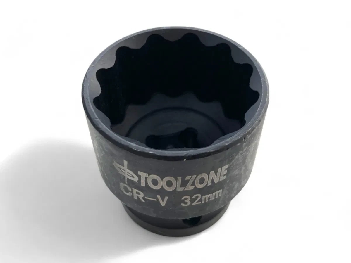 32mm Shallow Impact Socket 1/2″ Drive CR‑V Bi‑Hex 12‑Point Elite 32mm Socket
