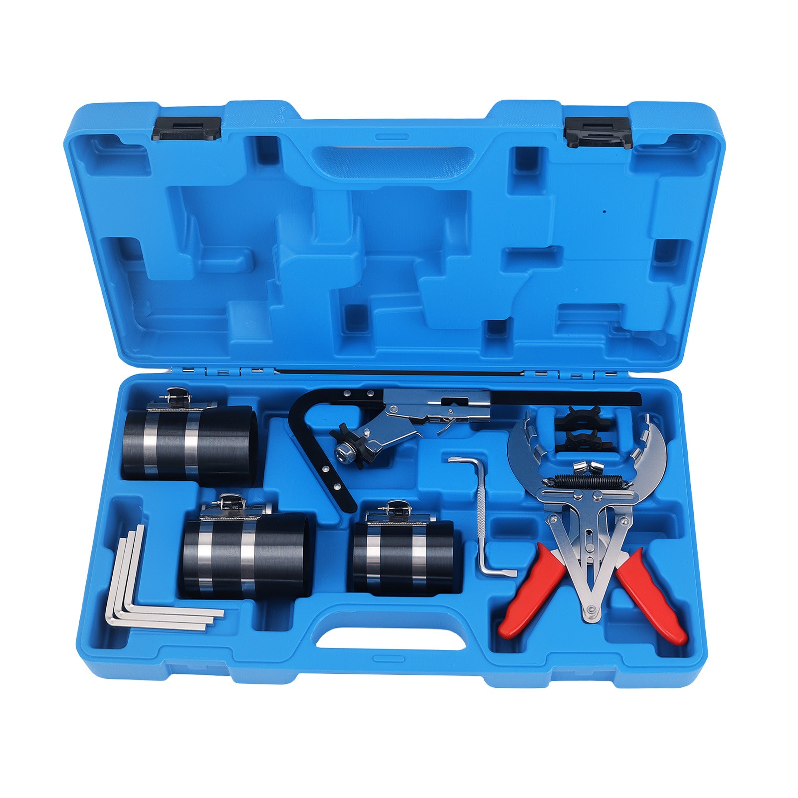 11PC Piston Ring Service Tool Set Steel Compressor Pliers 53-175mm Engine