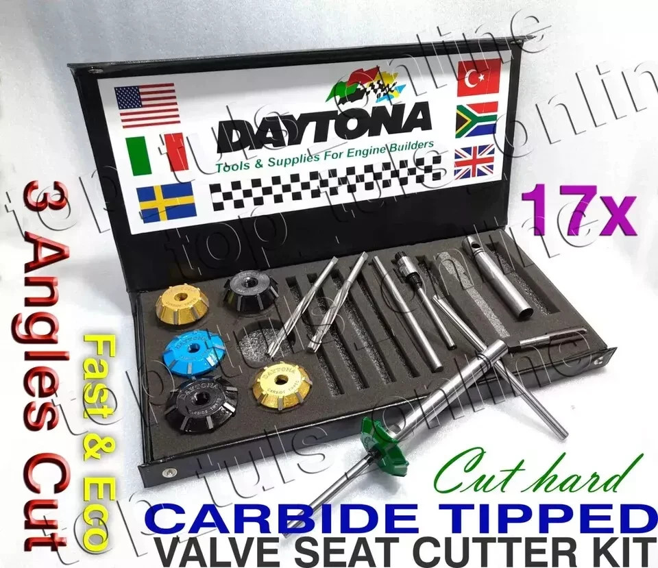 Chevy Big Block Heads Upgrade Valve seat Cutter Set Carbide Tipped 3 Angle Cut