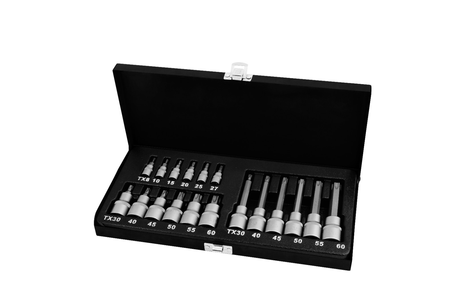 18 pcs Torx Star Bit Socket Driver Tool Set 1/2″ & 1/4″ Dr.