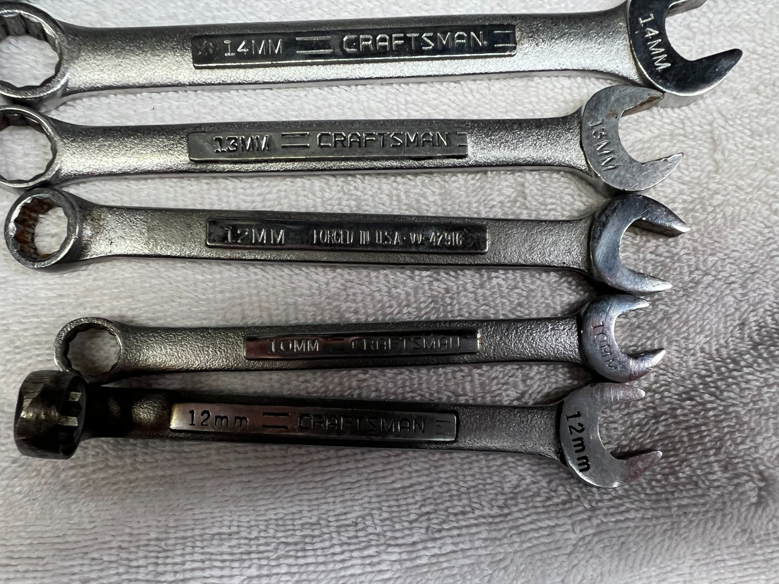 Craftsman V series Combination Wrenches Metric Lot of 11 USA made