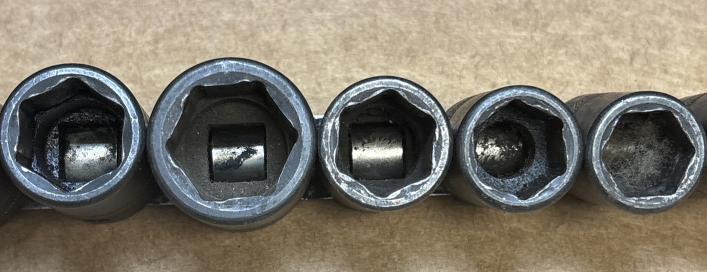 Snap-on 15 pc Metric Shallow Impact Socket Set 10-24mm IMM