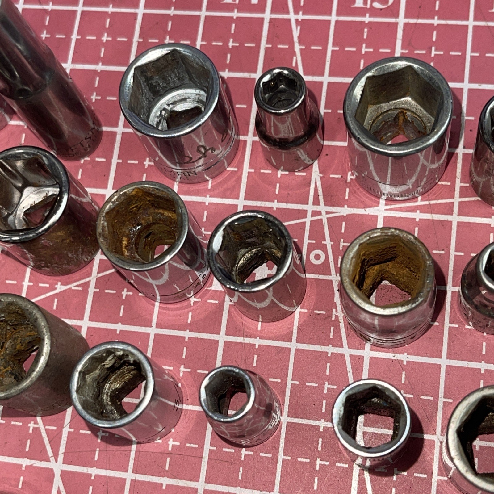 Sears Craftsman USA 150 Piece 1/4” Drive Metric SAE Socket Lot Deep 1/4 6 12 Pt