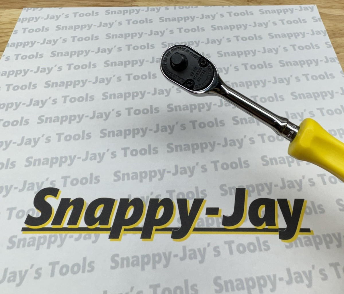 Snap-on Tools NEW CLASSIC YELLOW 1/4″ Drive Hard Grip Long Fixed Ratchet THLD72Y