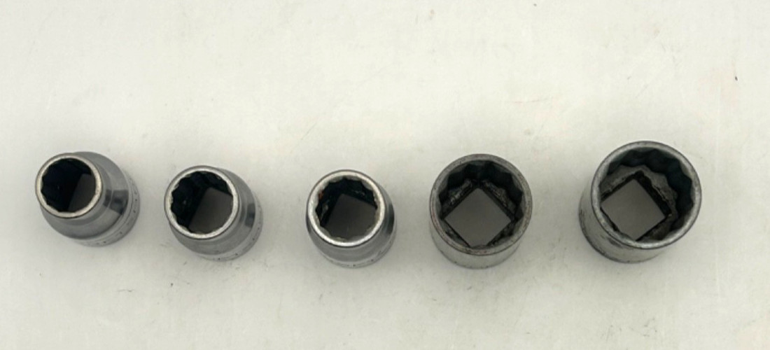Craftsman SAE Socket Lot 7/16 1/2 11/16 3/4 12 Point Mixed Sizes USA