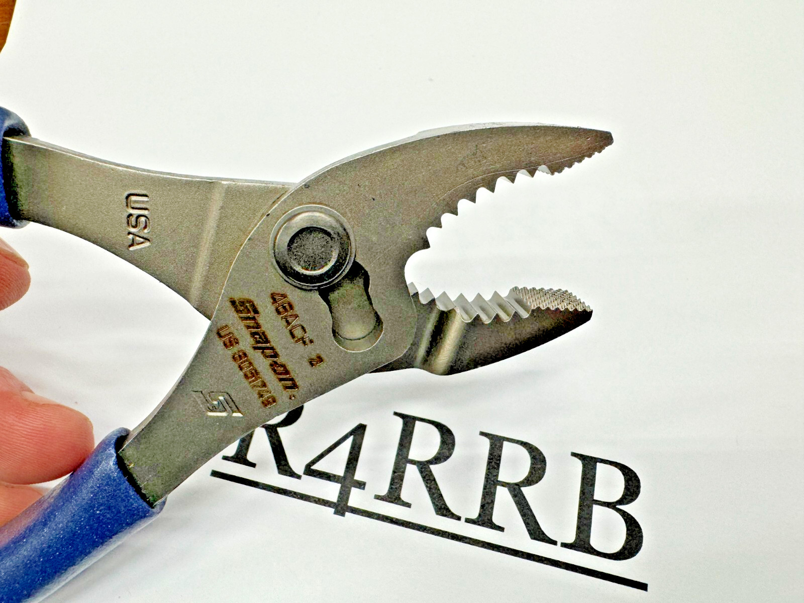 Snap-on Tools USA NEW POWER BLUE 6″ Soft Grip Combo Slip-Joint Pliers 46ACFMB