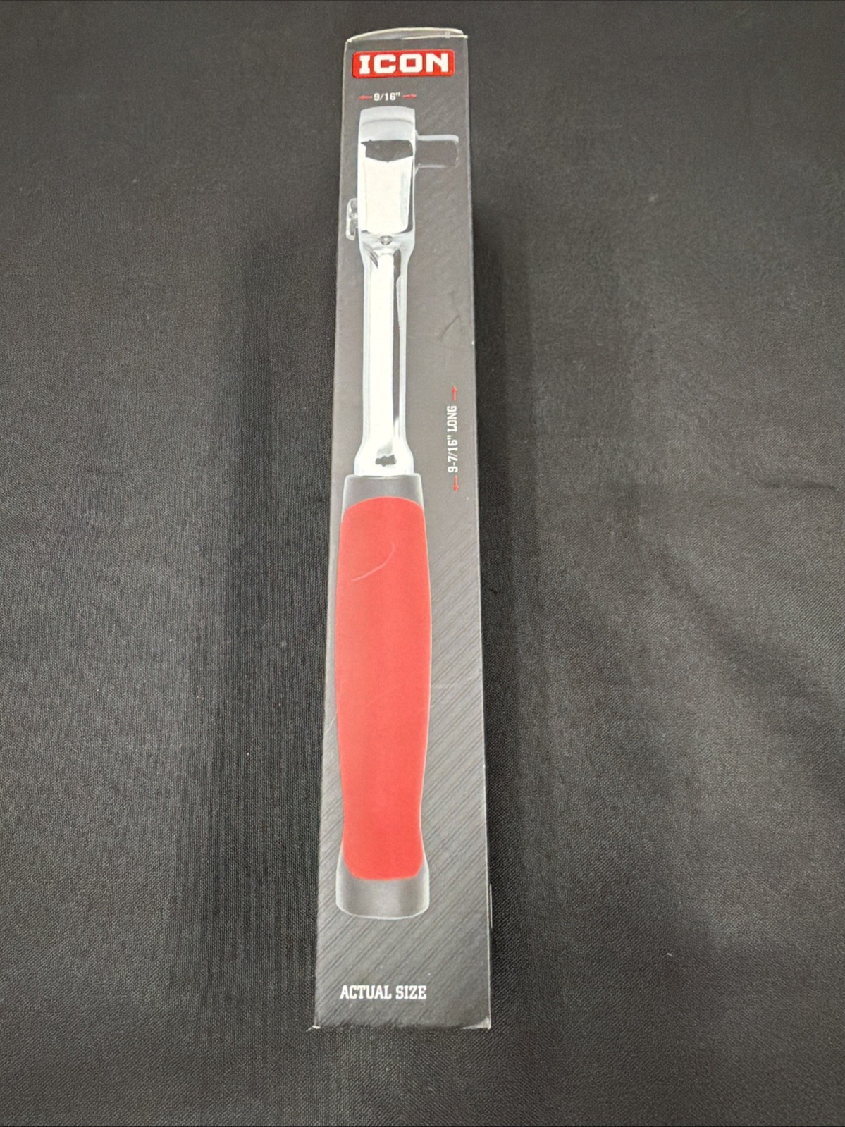 ICON 3/8 In. Drive Professional Low-profile 90-Tooth Ratchet Comfort Grip