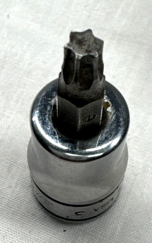 Snap-on tools 3/8″ drive T27W Torx Bit Socket FTXB27E USA .