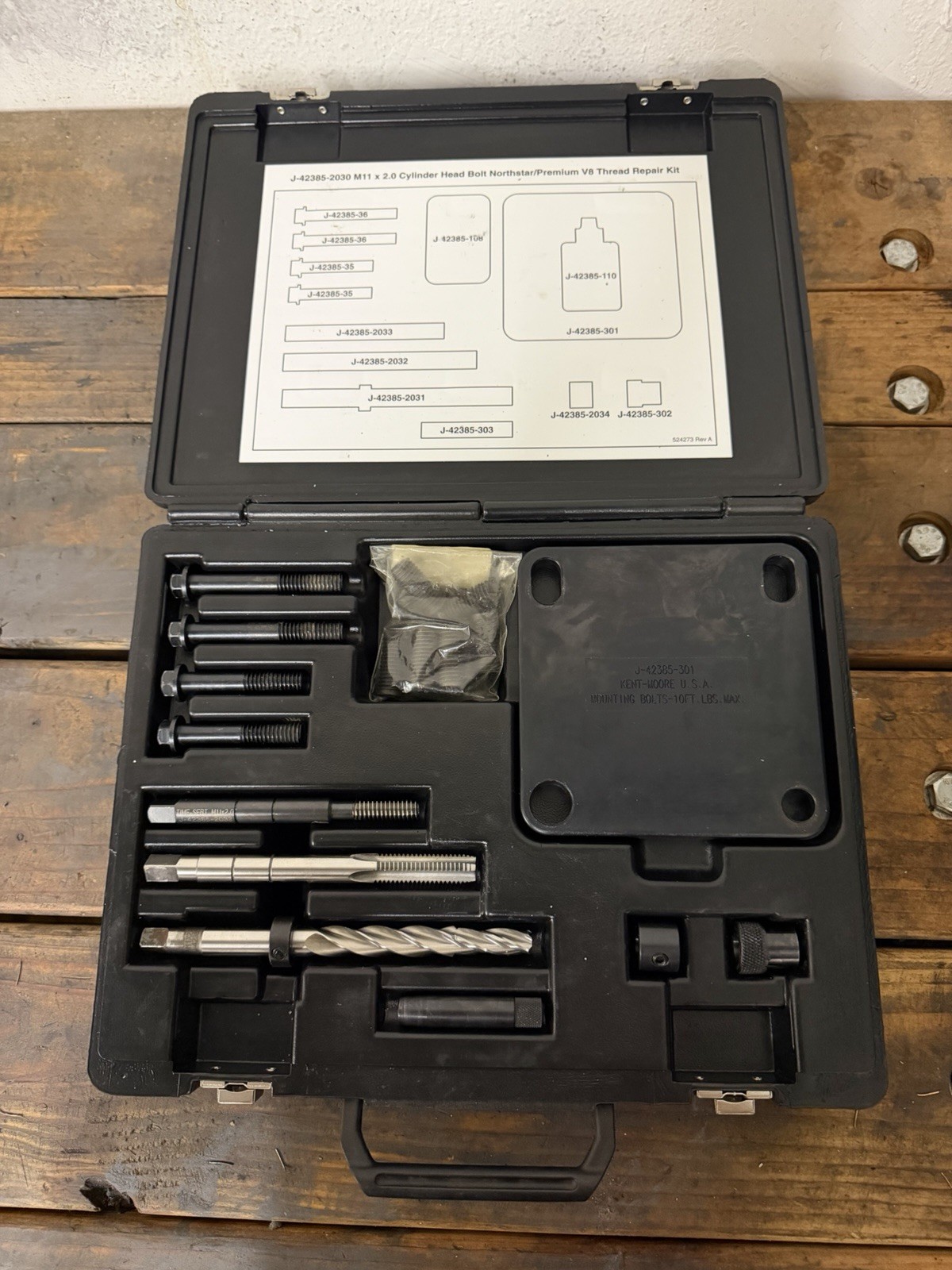 Kent-Moore Time-Sert J-42385-2030 Northstar M11 x 2.0 V8 Thread Repair Kit