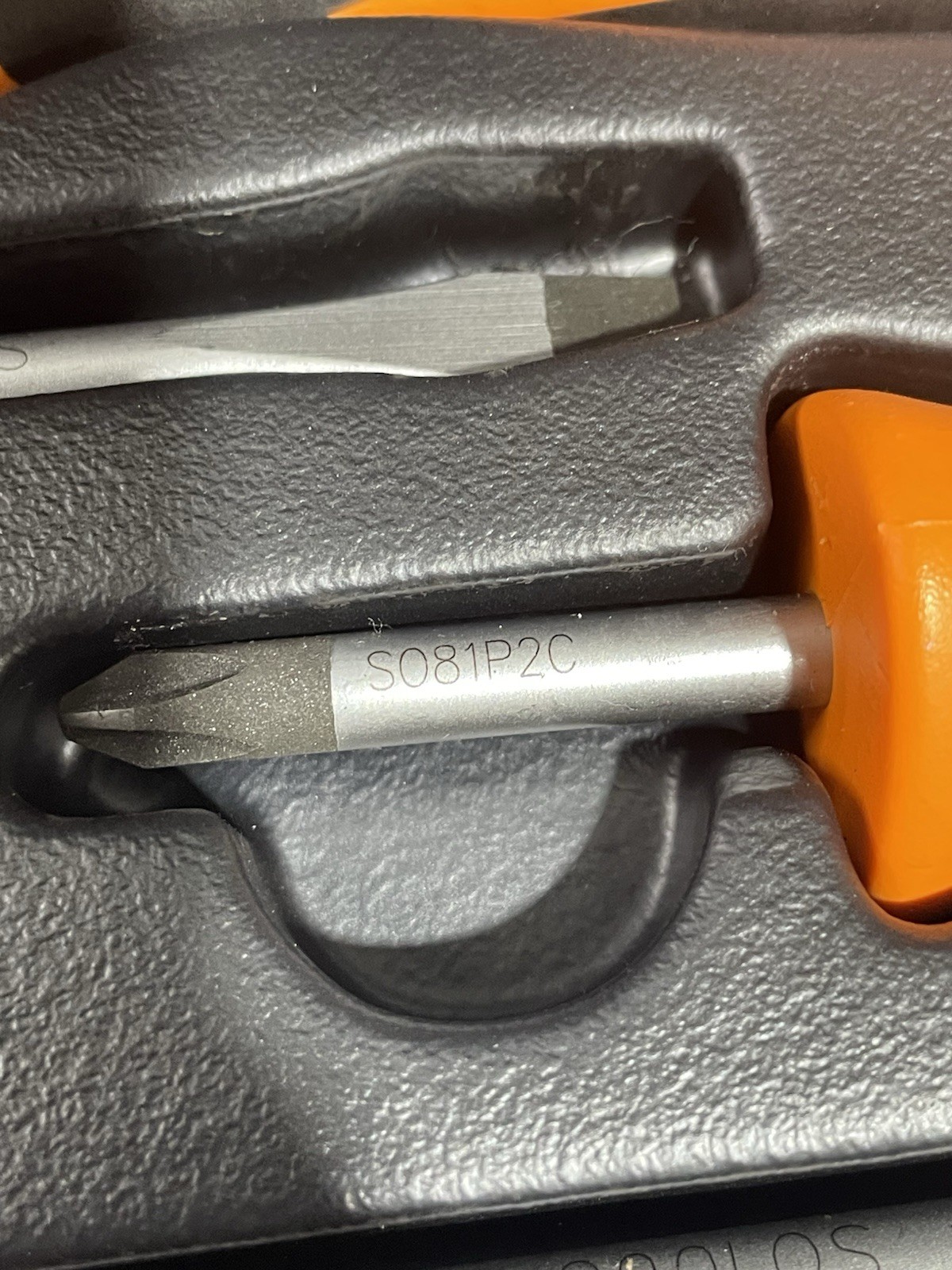 Matco SSO8C 8-Piece Screwdriver Set Orange Black w/ Tray