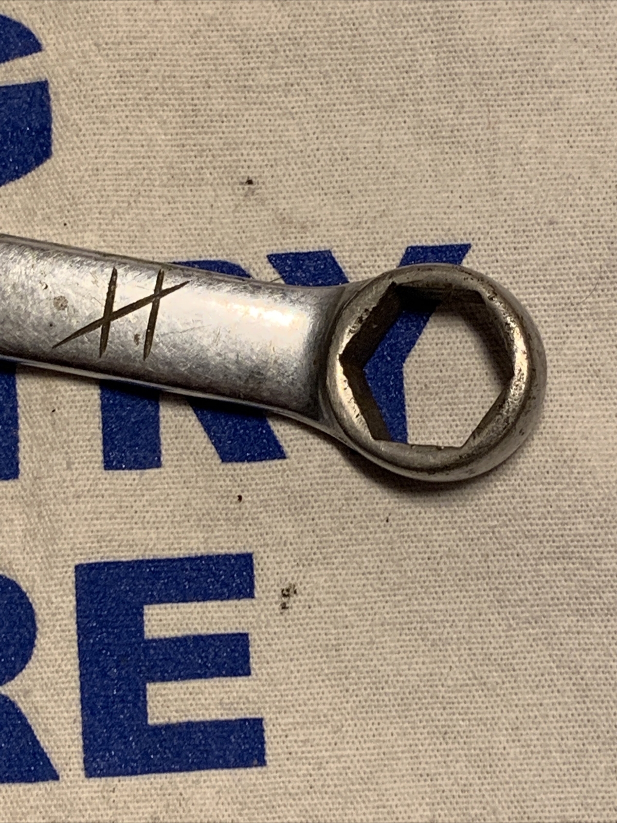 1966 Snap-on Tools 9/16″ Short Handle Offset 6pt Combination Wrench OXA-180