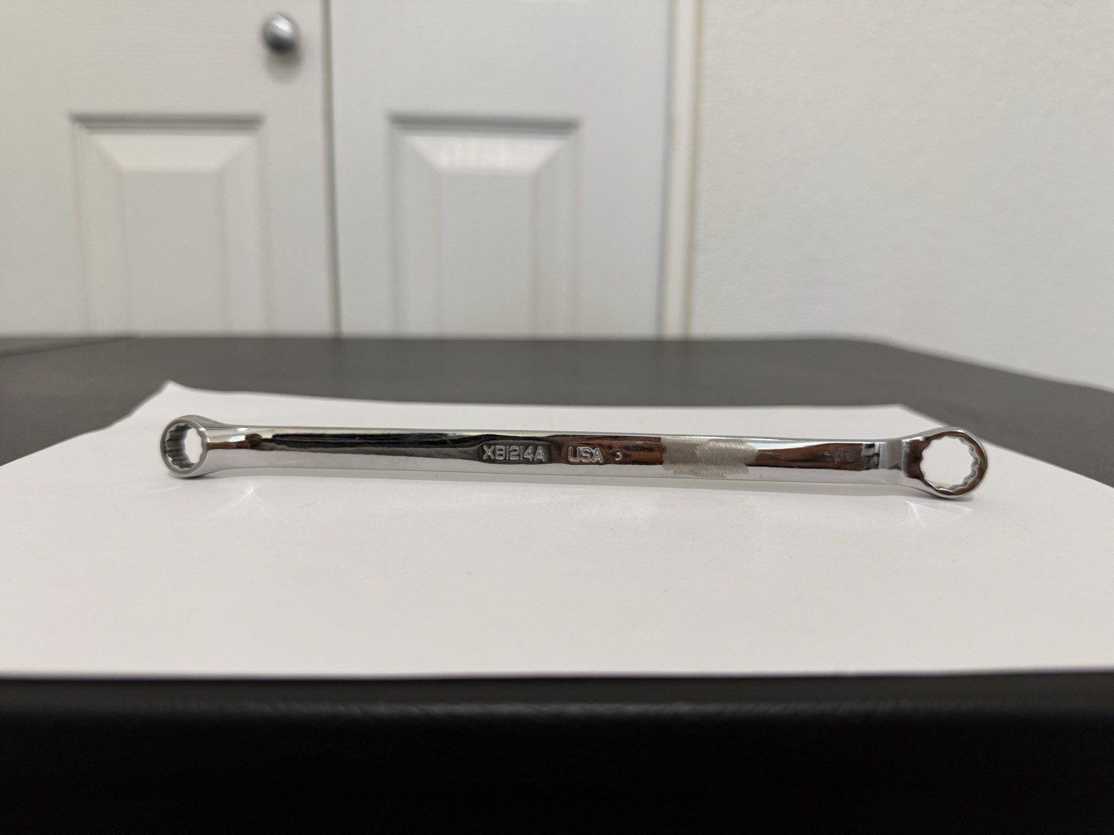 Snap-on Tools 3/8 x 7/16″ Offset Double Box End Wrench XB1214A USA
