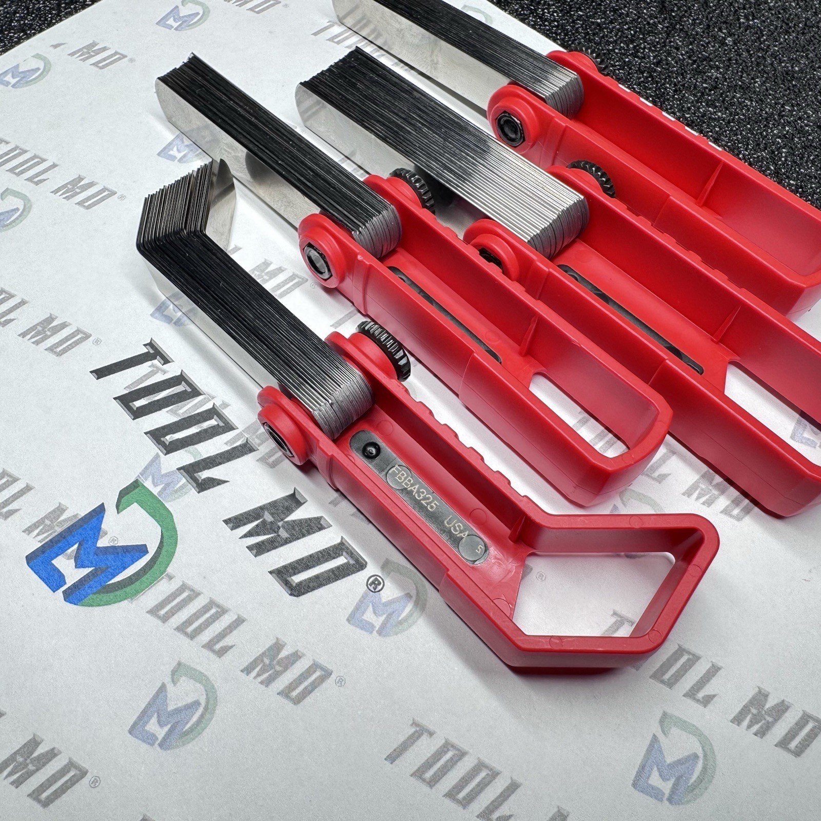 Snap-on Tools USA NEW RED 4pc Offset 45° & Straight Feeler Gauge Blade Sets
