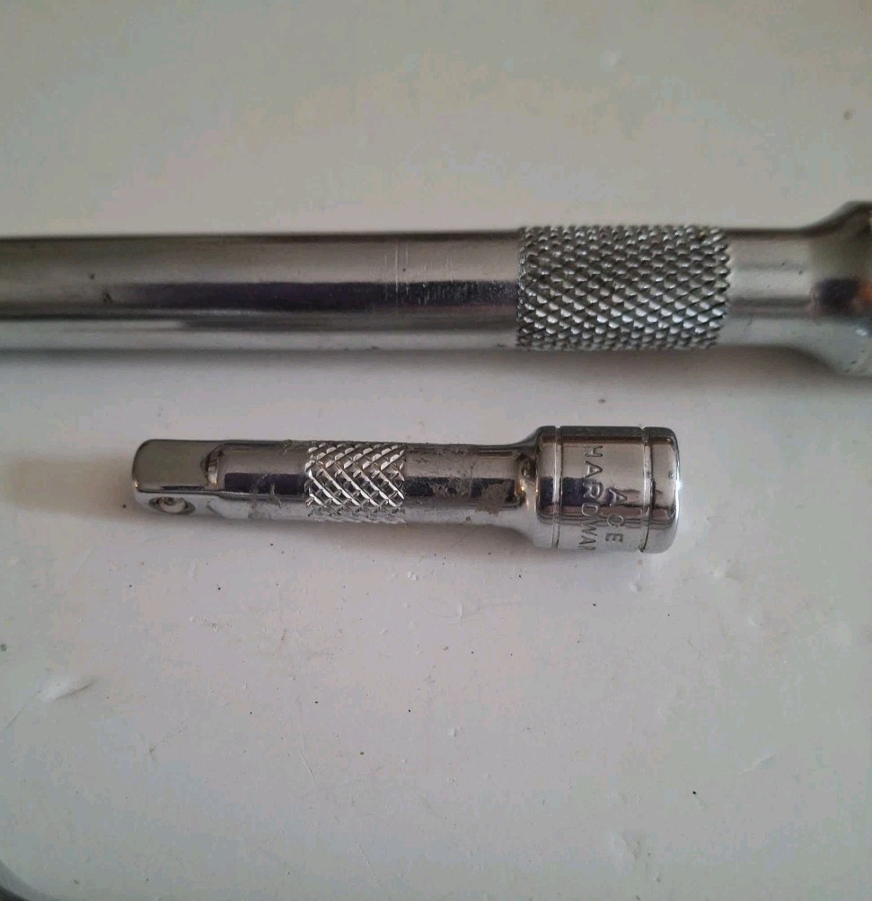 Vintage ACE HARDWARE 1/4-3/8 RACHETS WITH 2 EXTENSIONS 1 ACE 1 TRUE CRAFT