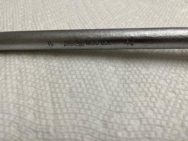 Vintage Snap-on M1310 7/8” x 15/16” Wrench Cummins NTC NTA N14 Rockers Injectors
