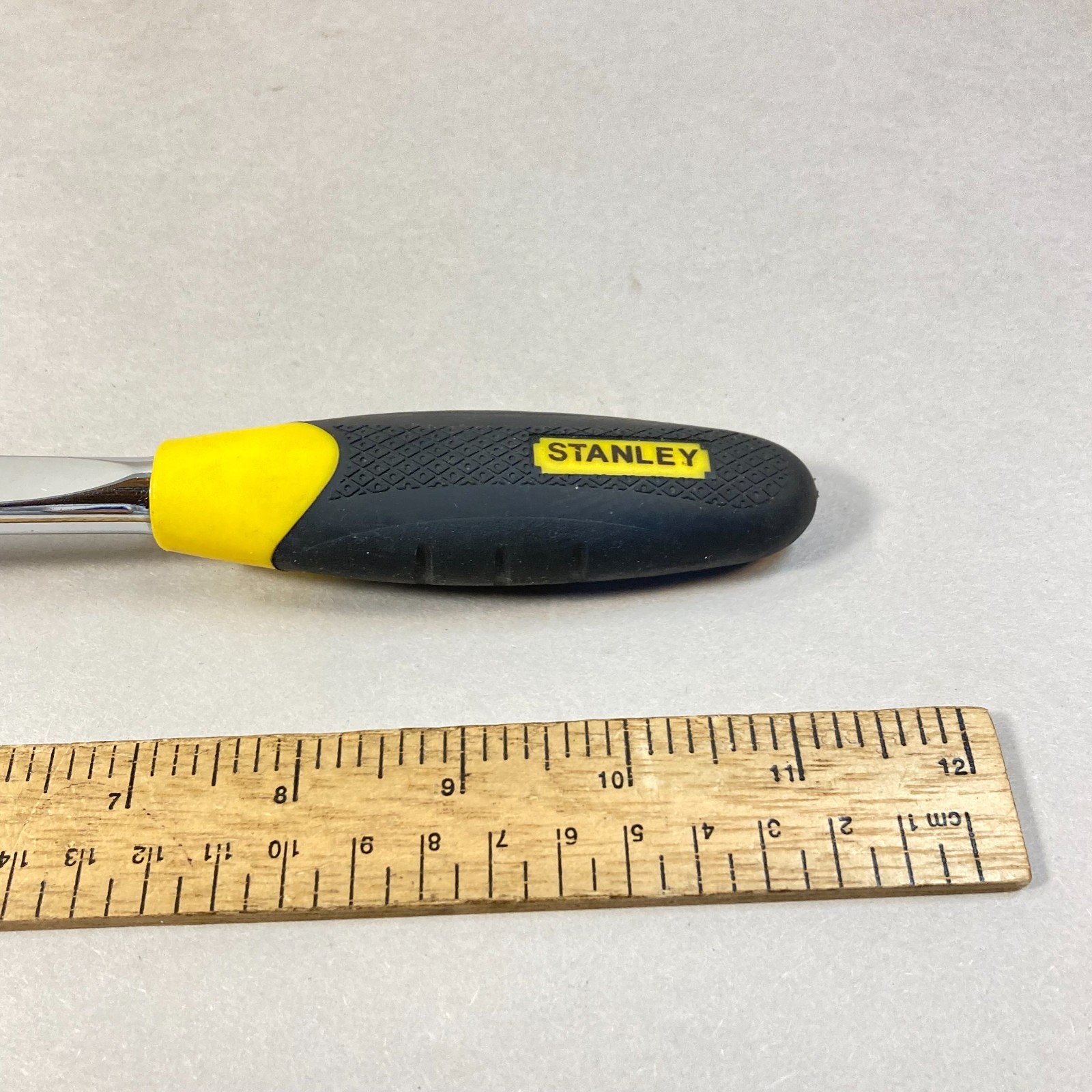 Stanley Socket Ratchet Wrench Rotating Head 3/8″ Soft Grip Handle #87-998