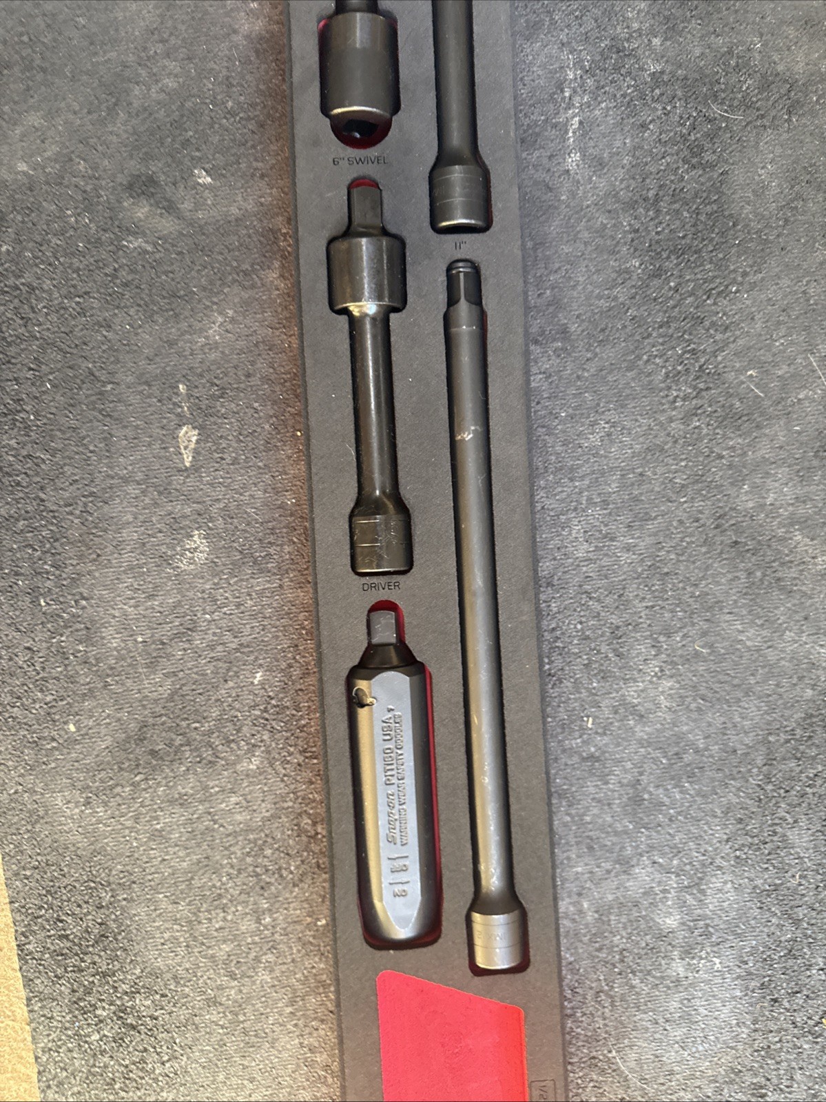 For Snap On 307imfr 7pc 1/2 Drive Impact Extension Set With Pro-fi Organization