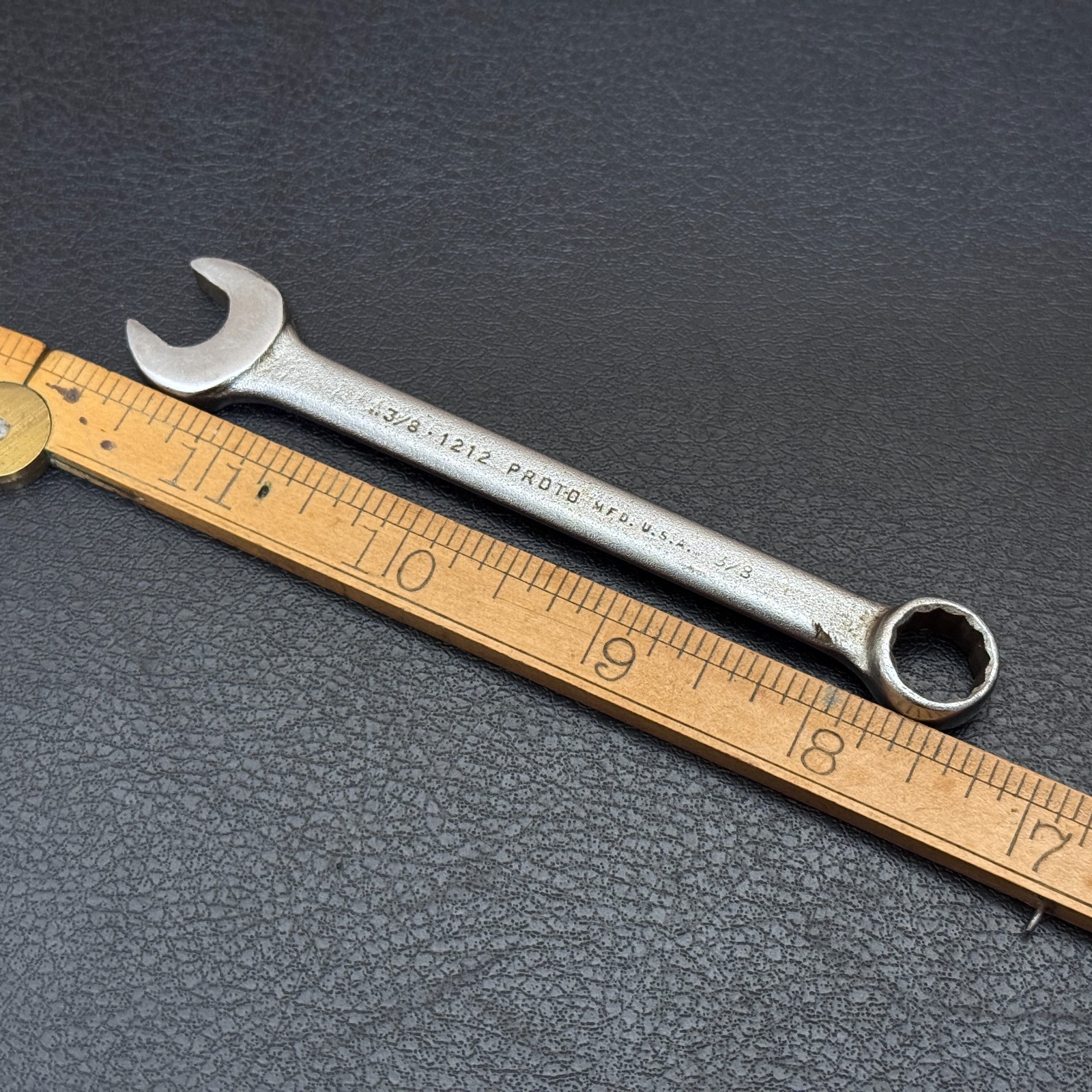 PROTO 1212 Combination Wrench 3/8” 12 Point USA Vintage