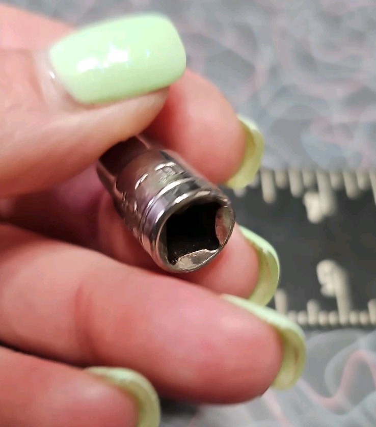 1/4″ To 3/8″ Drive Chrome Adaptor Socket + 6.5mm 1/4″ Drive Socket