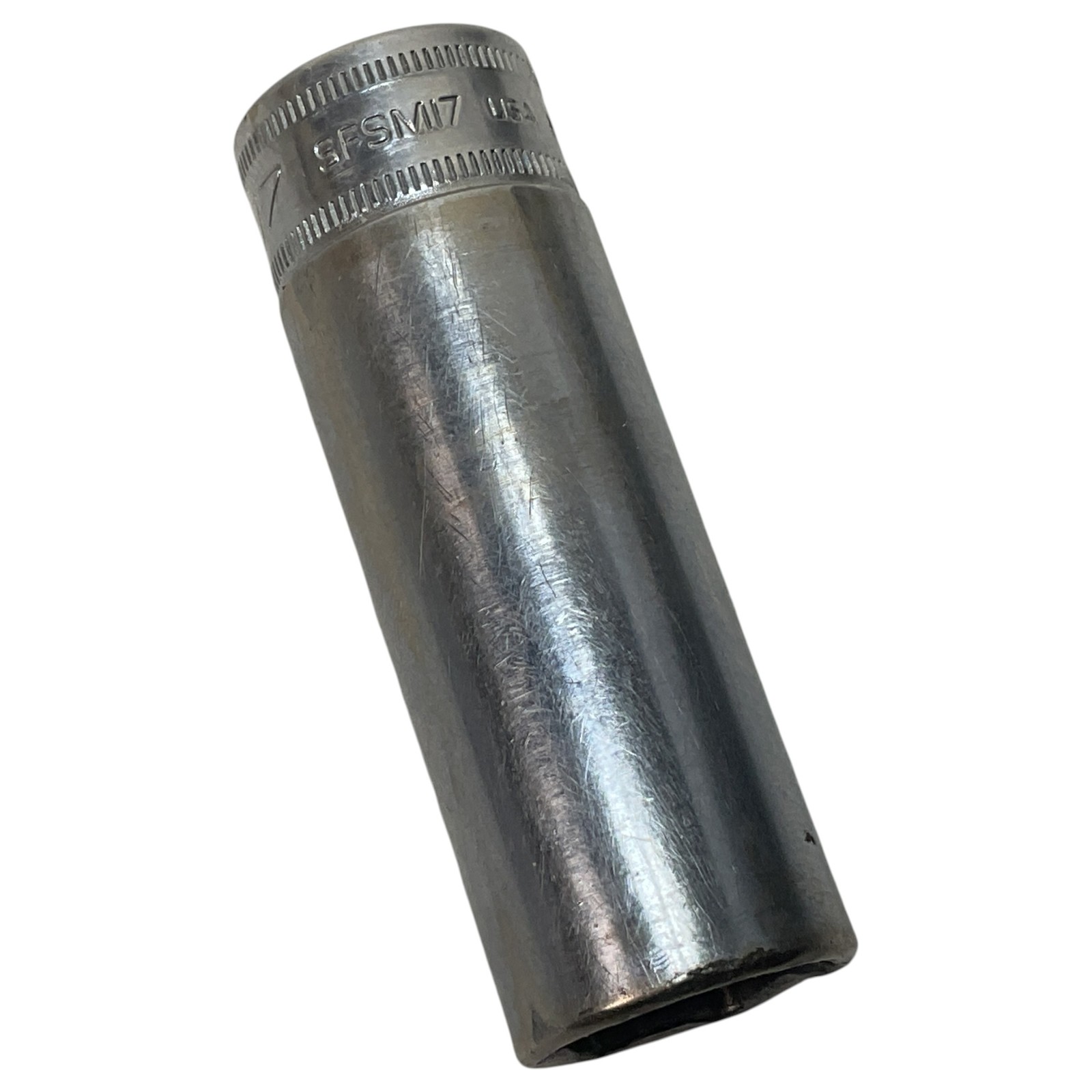 Snap-On SFSM17 17mm 6 Point 3/8″ Drive Deep Chrome Socket USA Tool