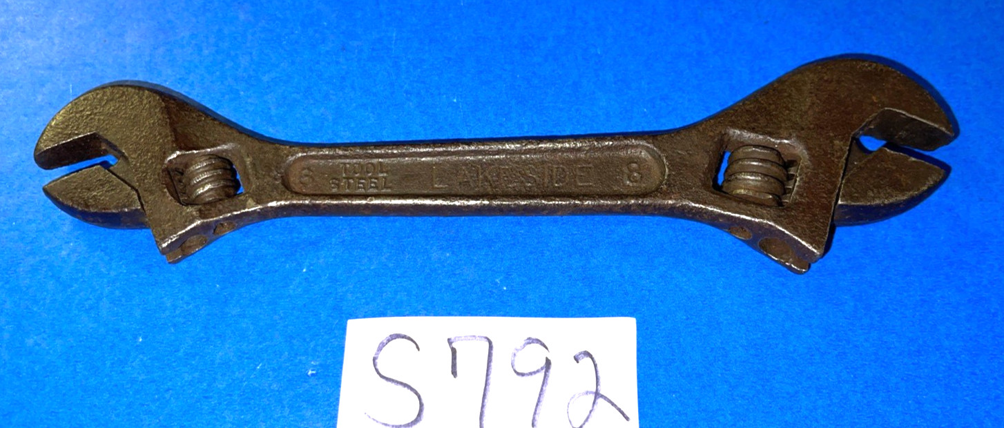 LAKESIDE TOOLS VINTAGE DOUBLE END CRESCENT WRENCH 6-8