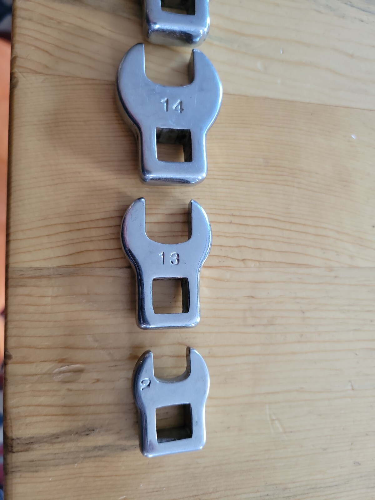 Crowe Feet Set Unbranded 6 pc 22mm, 17mm , 15mm, 14mm, 13mm & 10mm Excellent
