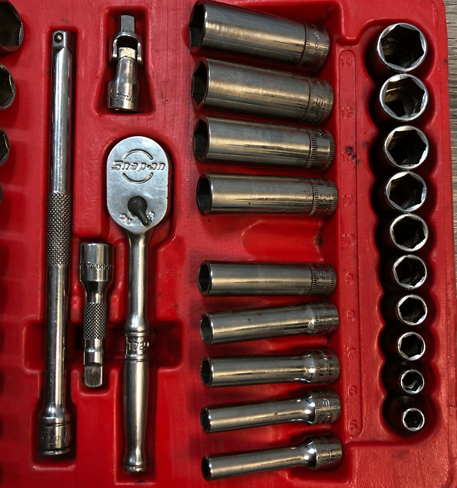 Snap-on PB99A General Service Metric/SAE 6 Point 44 Piece Set MISSING ONE