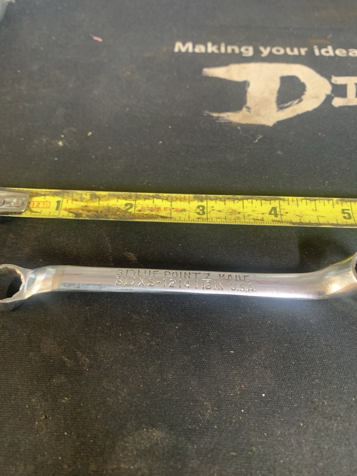 Blue-Point Offset Box Wrench XS-1214 3/8″ x 7/16″ 12pt Double Box End Mechanic