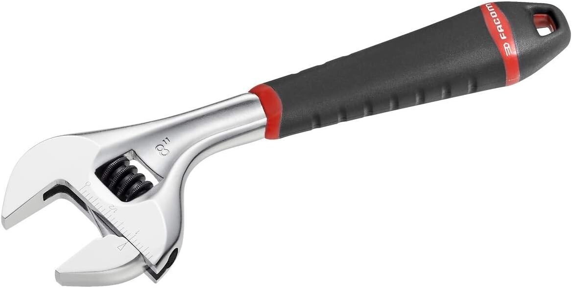 Facom Bi-Material ‘Quick-Adjust’ Adjustable Wrench 10 inch (250mm) 101.10G