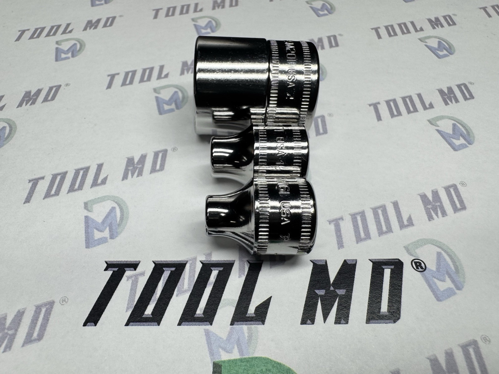 Snap-on Tools USA NEW 3pc 3/8” Drive 6pt Metric SHALLOW Add On Socket Set FSM201