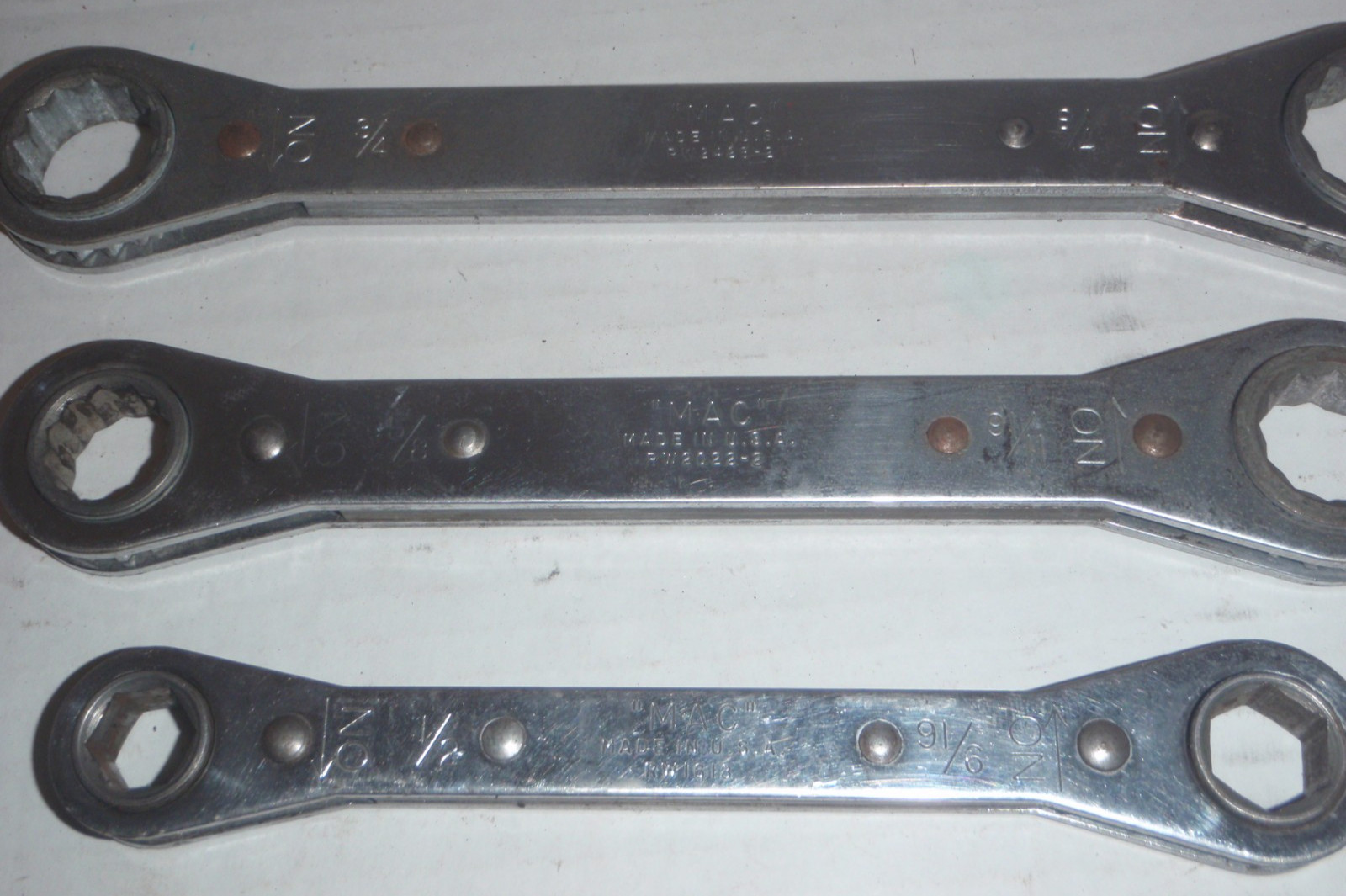 Mac Tools Ratcheting Wrenches Set. No. RBW50S Kit Bag No. KB145