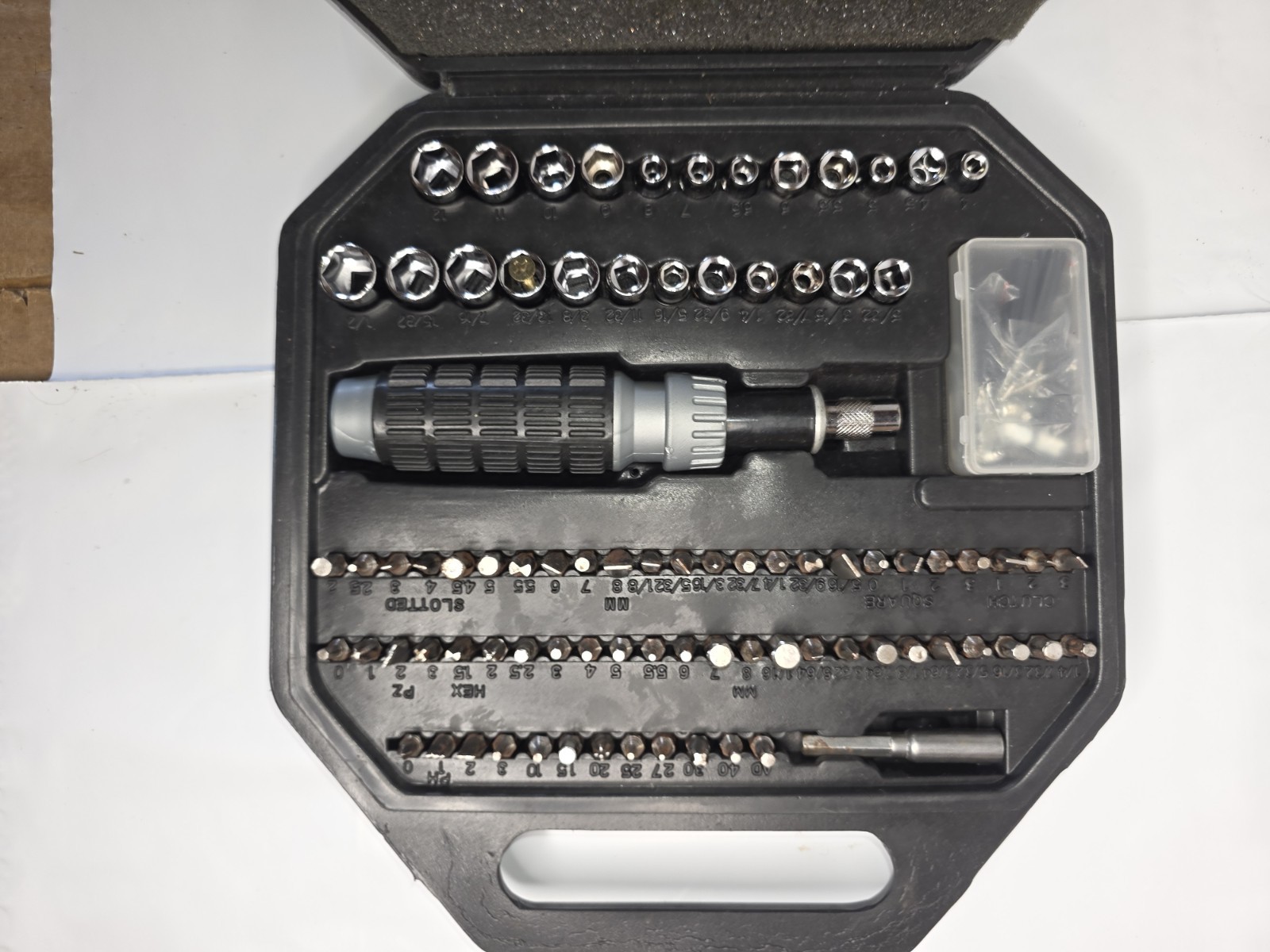 Multi-Bit Screwdriver & Socket Set | Metric & SAE | Sockets + Bits + Case