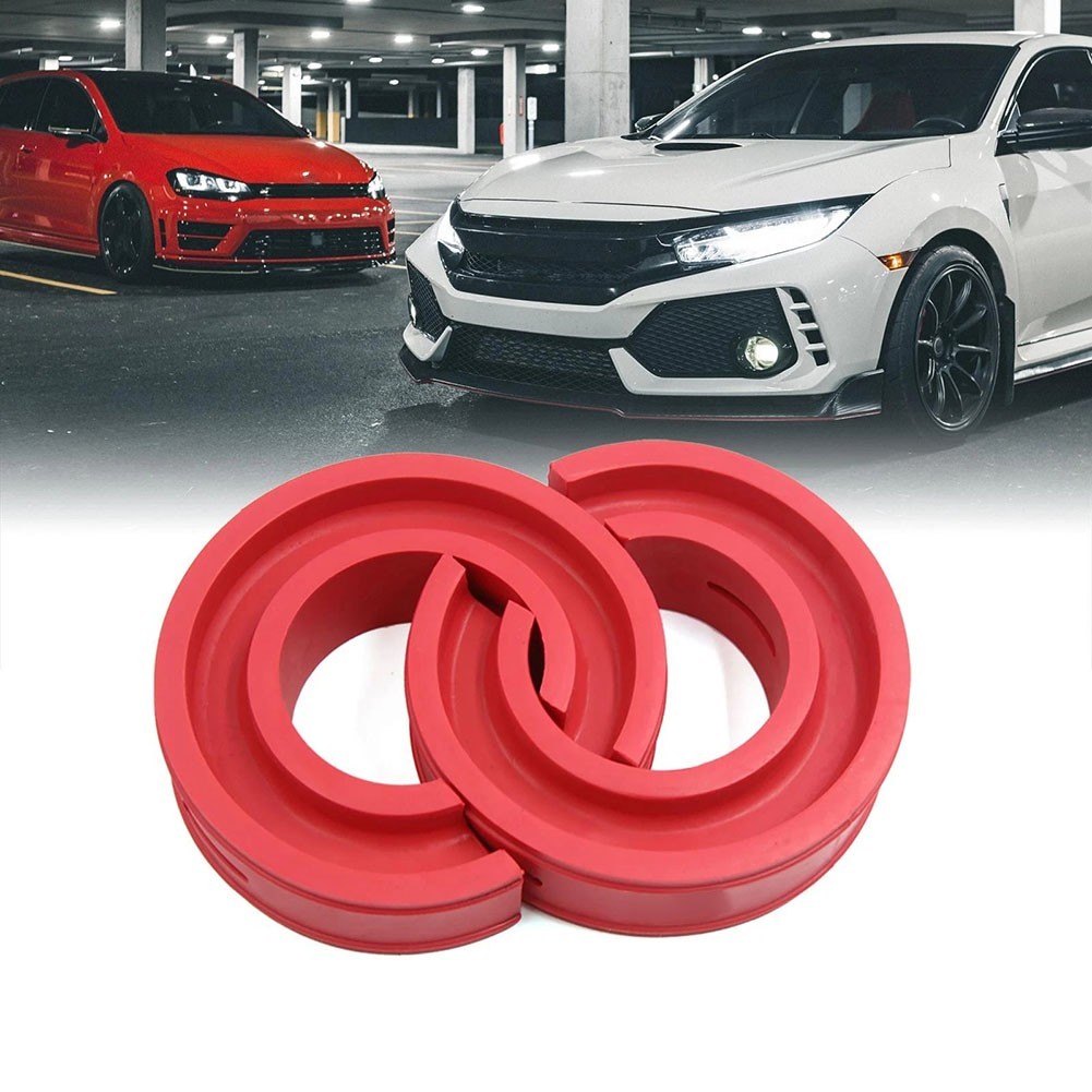 Vehicle Rubber Shock Spring Buffer Compatible with 1.45 to 1.65 Inch Spacing