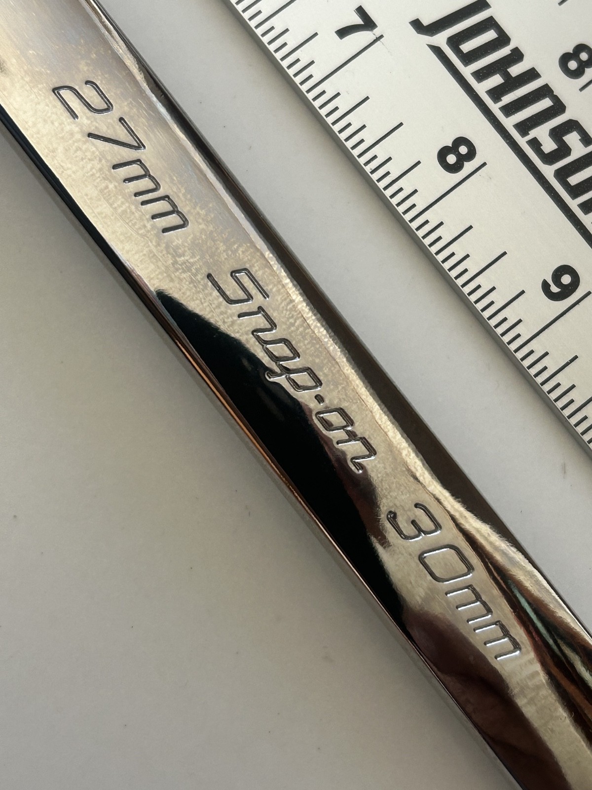 Snap-On XBM2730A 27mm 30mm 12-Pt Metric Flank Dr 10º Offset Box Wrench Brand New