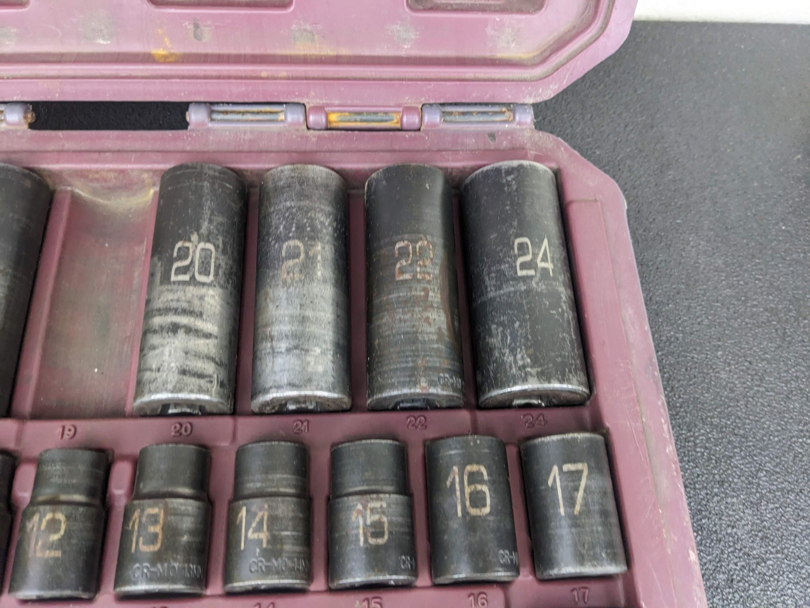 #bo053 MATCO SCPM306V 1/2″ METRIC 6-PT ADV SHALLOW & DEEP IMPACT SOCKET SET