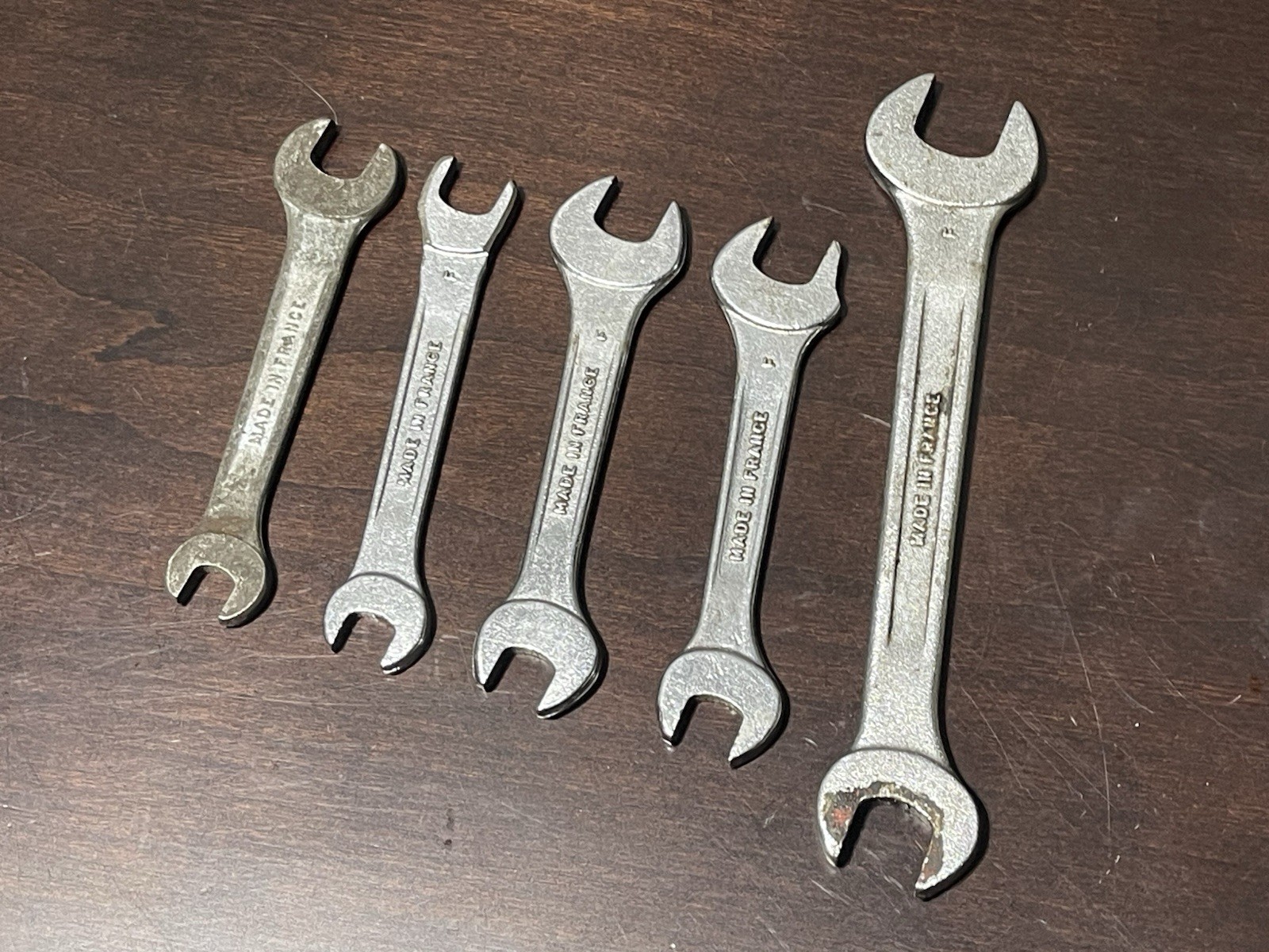 Renault Metric Wrench Lot (17 – 14, 13 – 11, 12 – 10, 12-9)Made in France 1970’s
