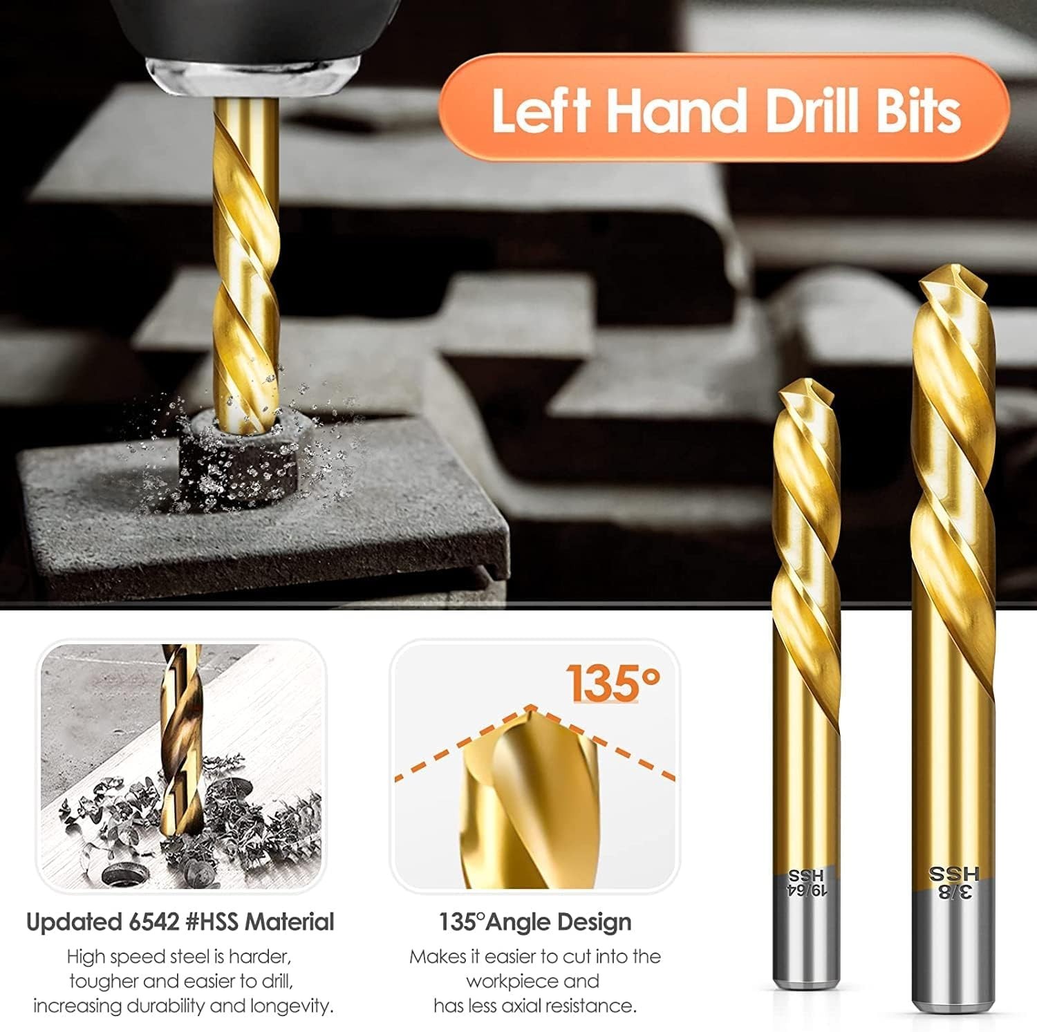 14-Piece Cobalt HSS Screw Extractor Set for Effortless Bolt Removal & Drilling