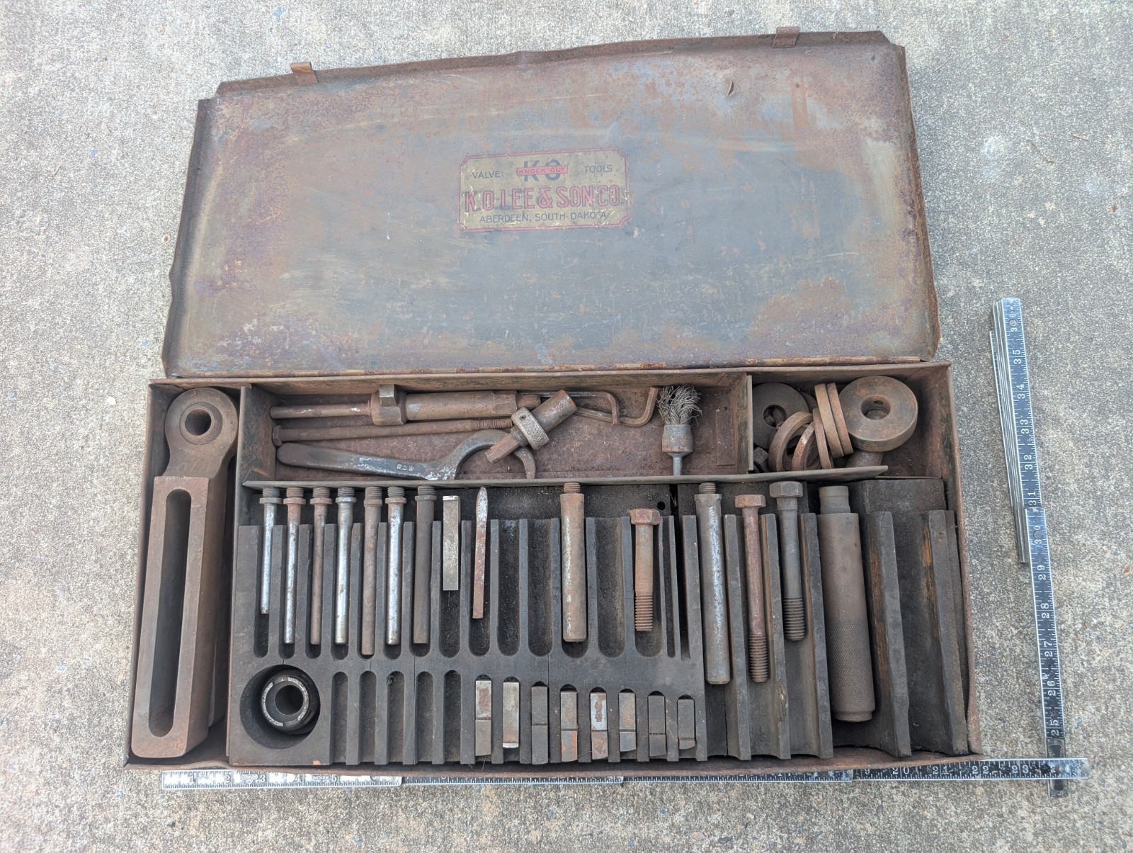 K.O Lee Valve seat cutter tooling Tool Kit In Original Metal Box Aberdeen, SD