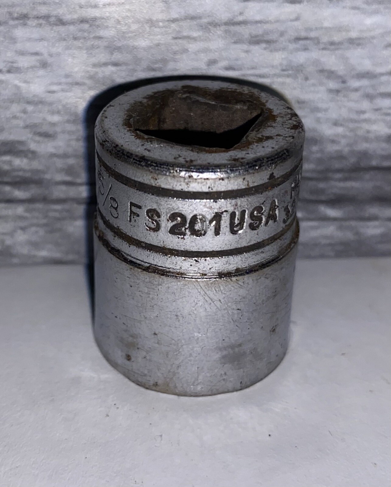 Snap-On Snap On Tools 3/8″ Drive 5/8″ 6 PT FS201 Shallow Socket ~ See Pictures