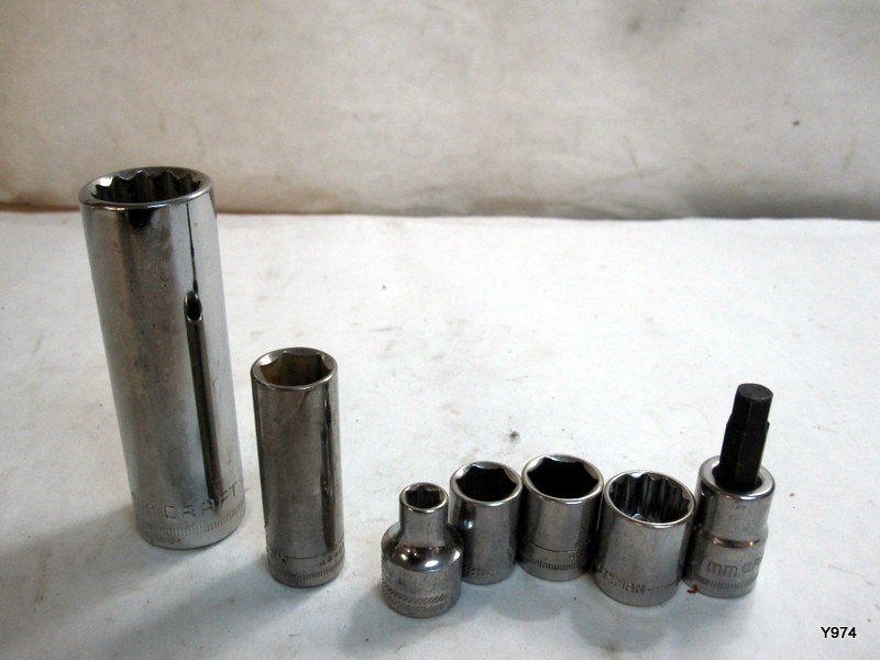 craftsman set of 7 sockets see description