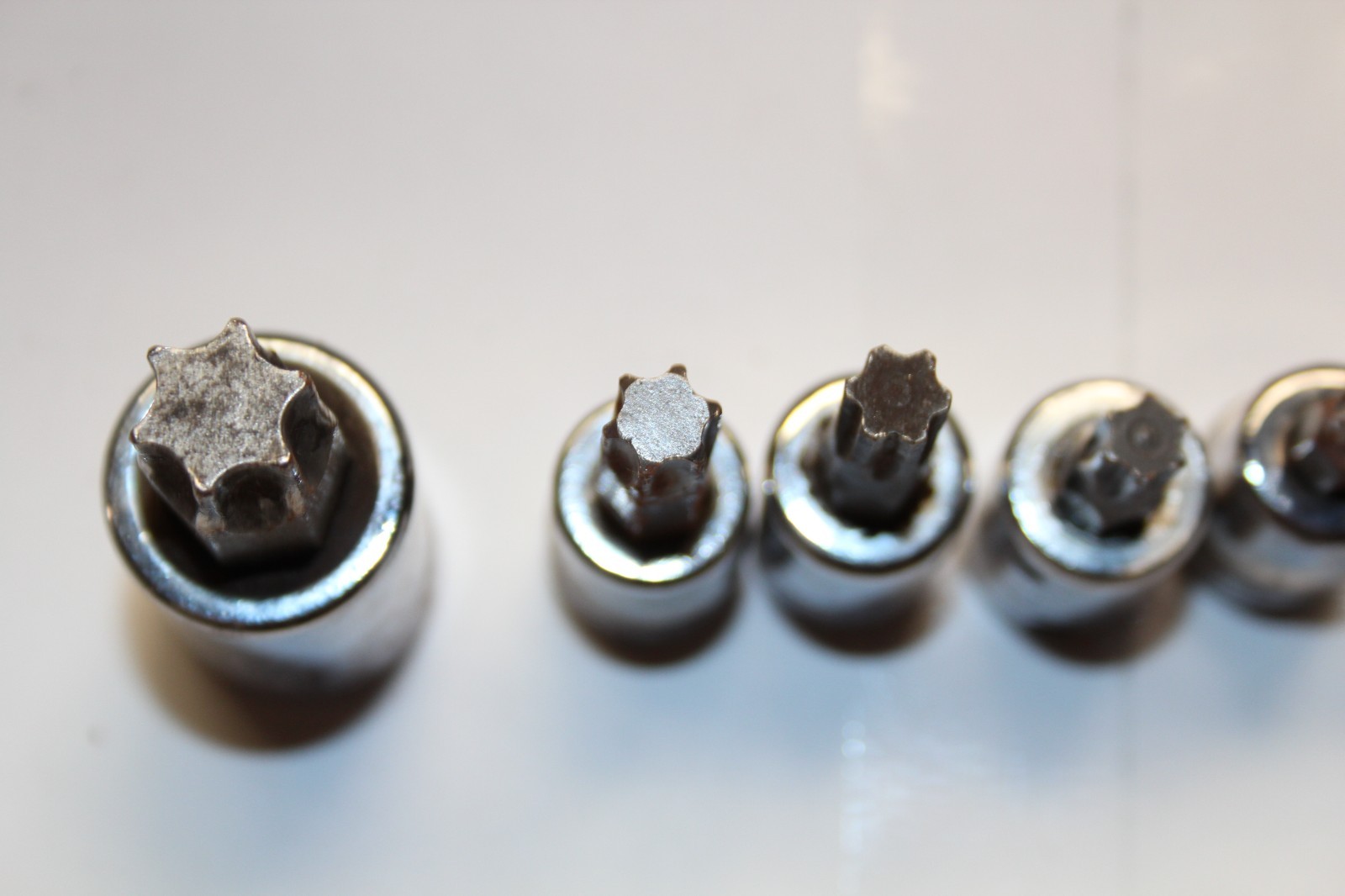 Snap-on Matco TORX Bit Socket Set 7pc T15 T27 T30 T45 T47 T50 T60 USA
