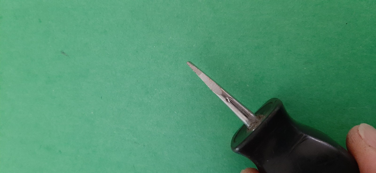 Snap-on SSD1 1/4″ Flat Head Slotted Stubby Hard Black Handle Screwdriver USA 603