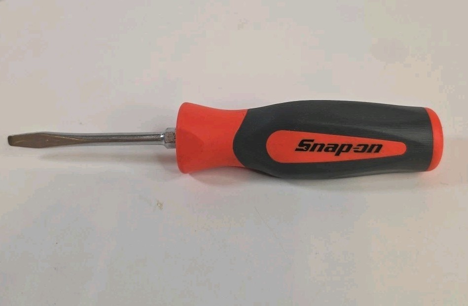 Snap-on Flat Tip 7/32 Blade Instinct Orange Soft Grip Screwdriver SHD2