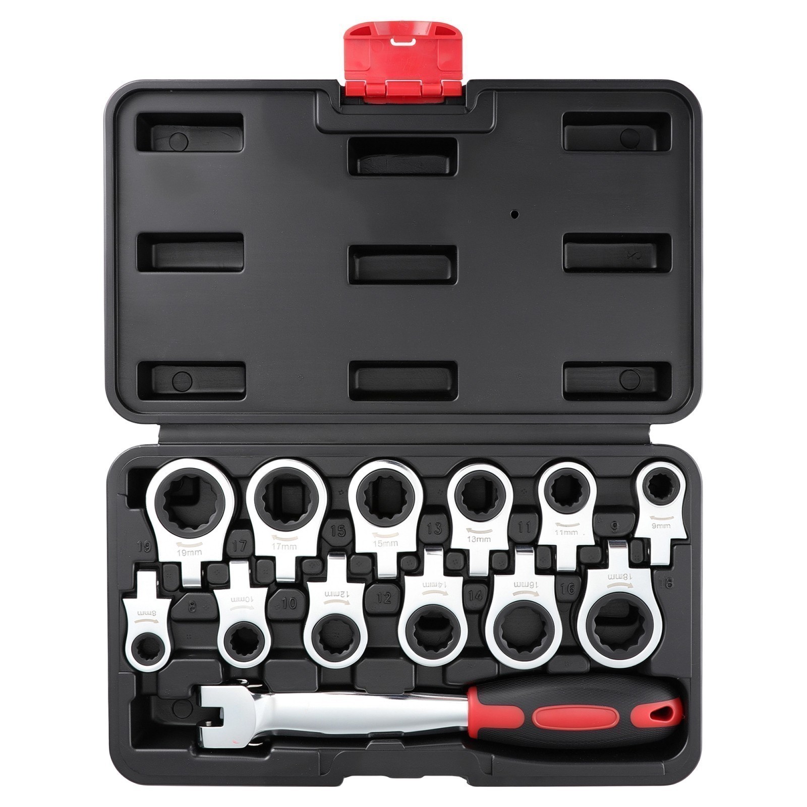 12 in 1 Universal Socket Wrench Multifunction 180° Rotating Head Spanner Tool US