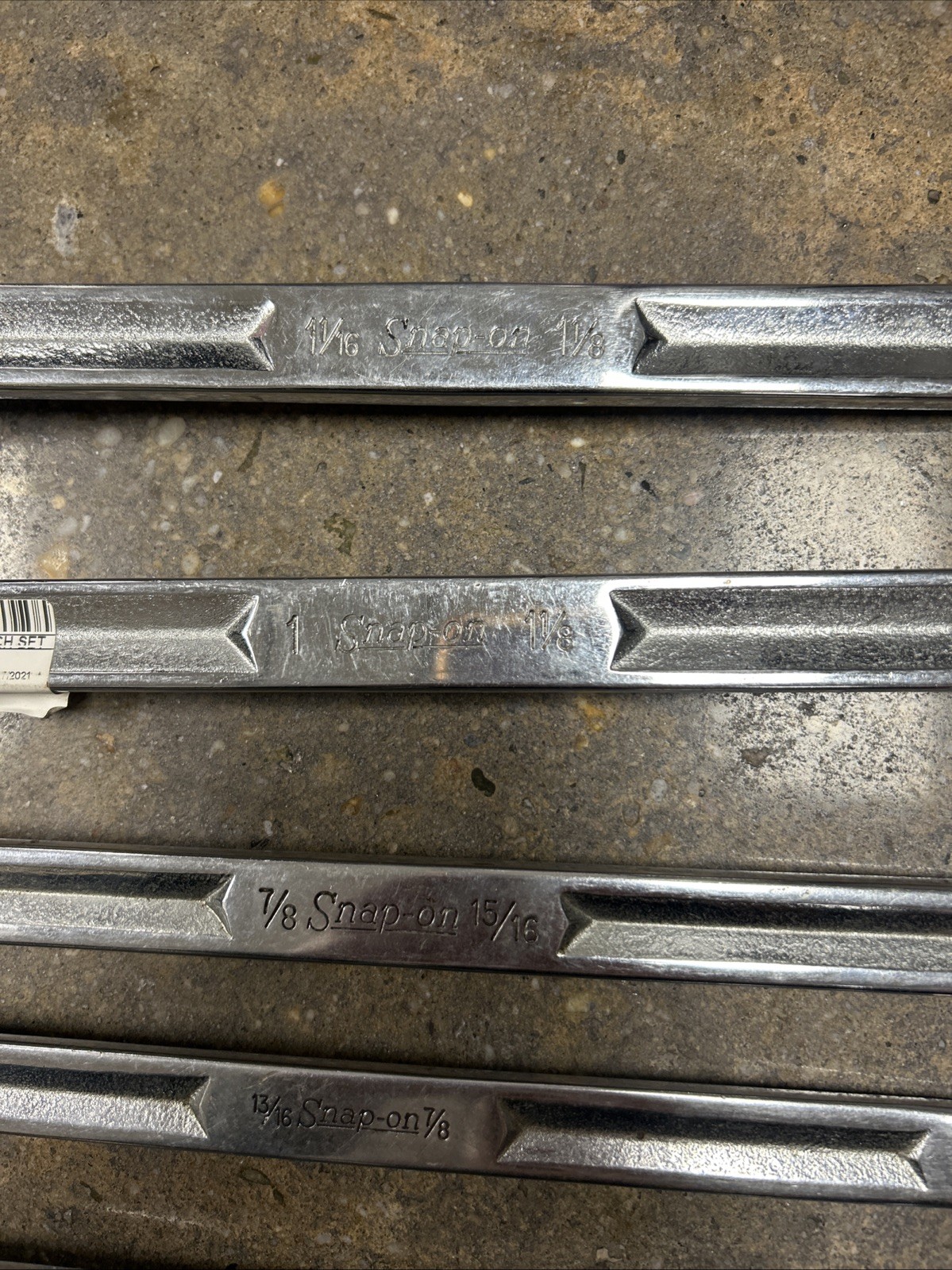 Snap On Tools 7/16-1 1/8 Double Box End Offset Wrench Set Lot 9pc *read Descrip*